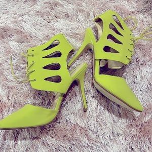Neon Green Heels